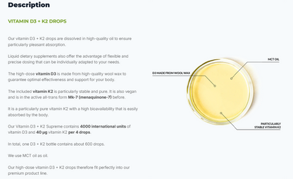 Supz Vitamin D3/K2 Supreme